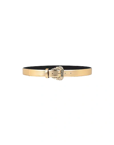 Versace Jeans Couture Belts In Gold