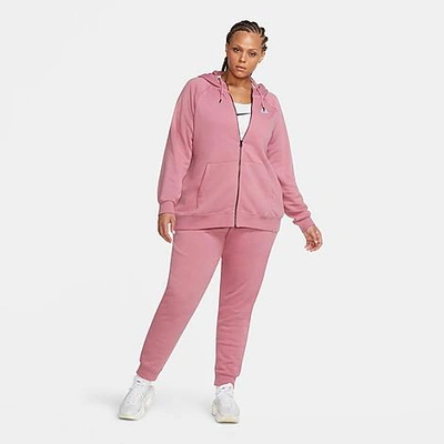 Nike Women's Sportswear Essential Jogger Pants (plus Size) In Pink
