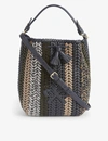 ANYA HINDMARCH NEESON DRAWSTRING SMALL WOVEN LEATHER TOTE,R03664897