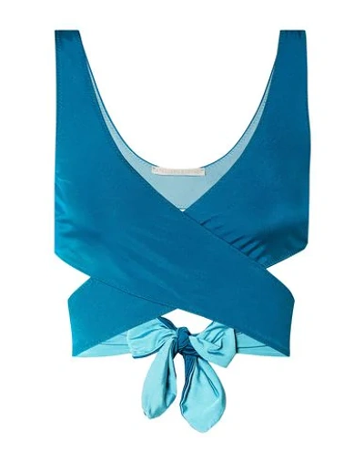 Stella Mccartney Bikini Tops In Bright Blue