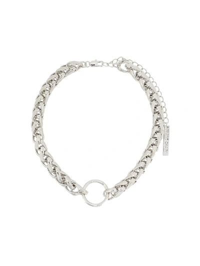 Frame Chain Hooker Money Chain Necklace In Silver