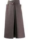 LEMAIRE HIGH-WAISTED WOOL SKIRT