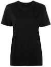 Joseph Round Neck Jersey T-shirt In Black