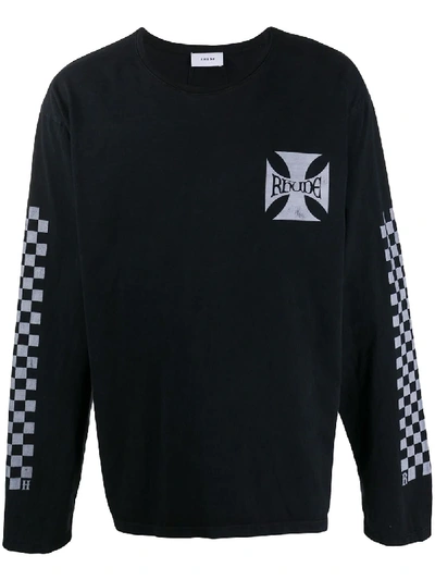 Rhude Chest Logo Sweatshirt In Black