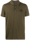 Paul & Shark Ribbed Collar Polo Shirt In Green