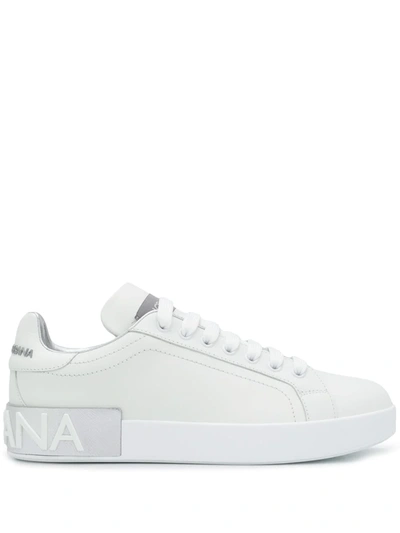 Dolce & Gabbana Portofino Low-top Sneakers In White