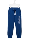 Givenchy Logo-print Track Pants In Blue