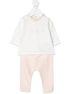 LANVIN ENFANT INTERLOCK T-SHIRT AND TROUSER SET