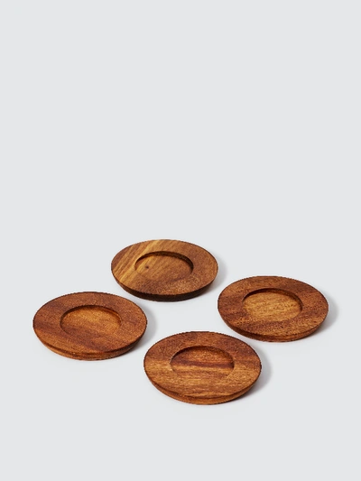 Ark Workshop Coasters, Set Of 4 In Brown