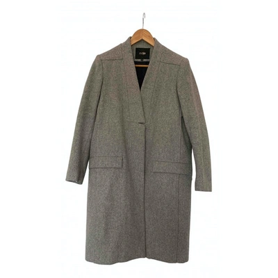 Pre-owned Maje Grey Wool Coats