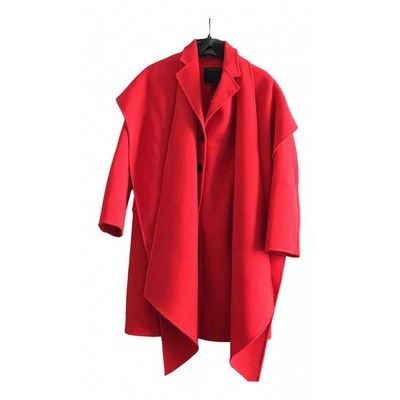 Pre-owned Marc Jacobs Red Wool Coat