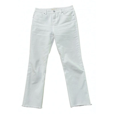 Pre-owned Maje Spring Summer 2020 White Cotton Trousers