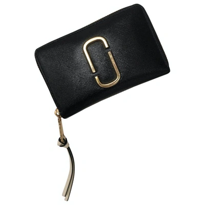 Pre-owned Marc Jacobs Snapshot Black Leather Wallet