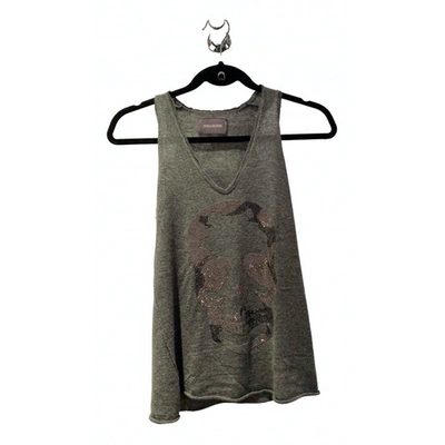 Pre-owned Zadig & Voltaire Grey Cashmere  Top