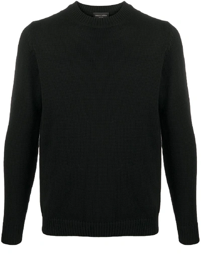 Roberto Collina Black Wool Sweater