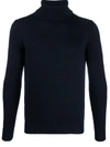 Roberto Collina Wool Pullover Blue In Blue