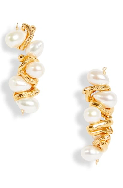 Alighieri Gold-plated The Calliope Pearl Drop Earrings