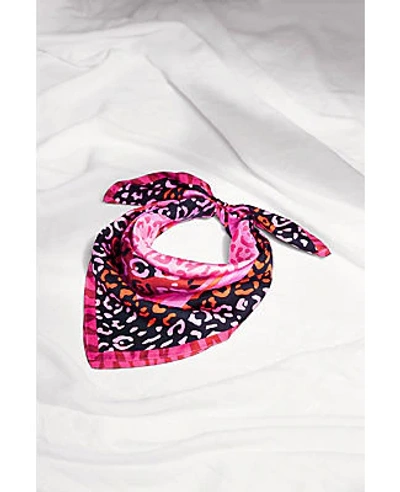 Ann Taylor Limited Edition Bcrf Silk Little Scarf In Pink Multi