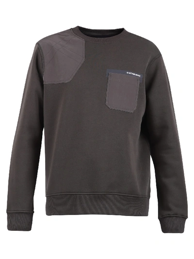 G-star Raw Chest Pocket Rib-trimmed Sweatshirt In Green