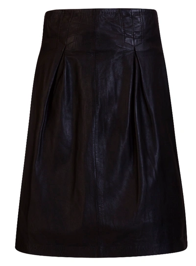 Bully Leather Skirt In Nero
