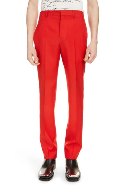 Givenchy Men's Skinny-fit Tape Pocket Trousers In Vermillion