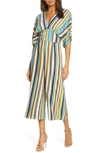 ADELYN RAE LINDSEY STRIPE WIDE LEG JUMPSUIT,F204B2096