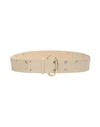 8 BY YOOX 8 BY YOOX LEATHER STUDDED BELT WOMAN BELT IVORY SIZE L BOVINE LEATHER,46719550GN 5