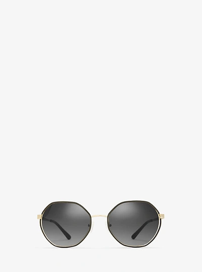 Michael Kors Mk1072 57 Porto Metal Irregular-frame Sunglasses In Gold