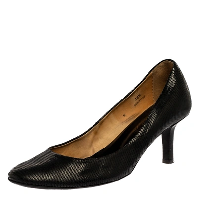 Pre-owned Tod's Black Leather Pumps Size 38.5