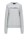 Karl Lagerfeld Sweatshirts In Light Grey