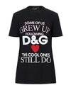 Dolce & Gabbana Embellished Printed Cotton-jersey T-shirt In Black