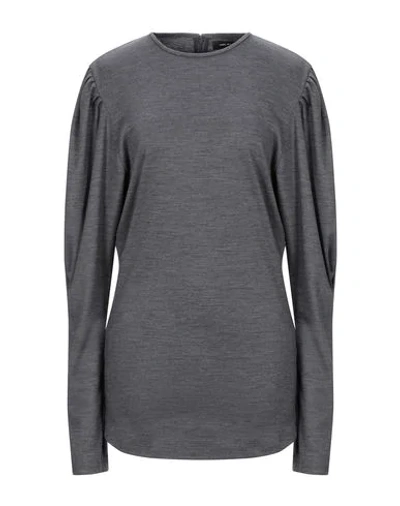 ISABEL MARANT ISABEL MARANT WOMAN TOP GREY SIZE 10 VIRGIN WOOL, COTTON,12462017VP 5