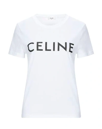 Celine T-shirt In White
