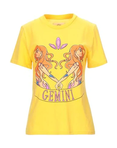 Alberta Ferretti T-shirts In Yellow