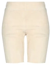 JIL SANDER JIL SANDER WOMAN SHORTS & BERMUDA SHORTS BEIGE SIZE 2 LAMBSKIN,13414944WI 2