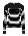 Saint Laurent Men Embroidered Cotton Blend Sweater In Black