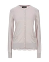 Dolce & Gabbana Lace Knit Cardigan In Gray