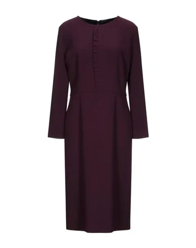 Aragona Knee-length Dress In Deep Purple