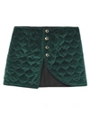 Gcds Mini Skirts In Dark Green