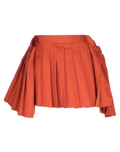 Mikio Sakabe Mini Skirts In Orange