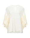 VALENTINO VALENTINO GARAVANI WOMAN TOP IVORY SIZE 8 SILK,38915602NC 5