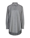 Slowear Solid Color Shirts & Blouses In Grey