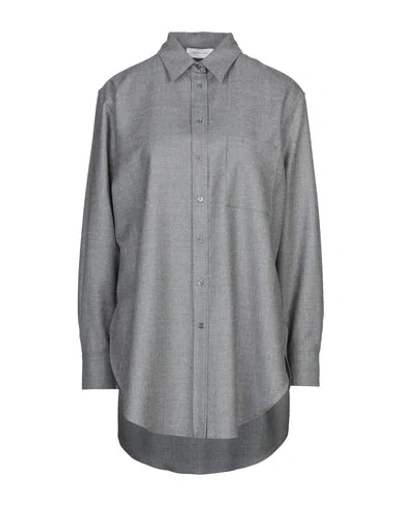 Slowear Solid Color Shirts & Blouses In Grey