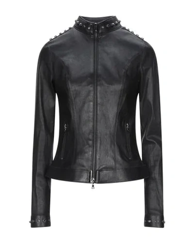 Aphero Leather Jacket In Black