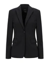 Pinko Black Polyester Suits & Blazer