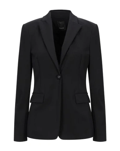 Pinko Black Polyester Suits & Blazer In Black