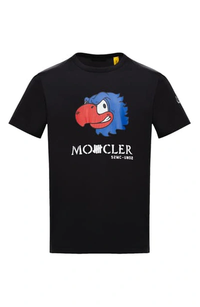 Moncler Genius Undefeated 2 Moncler 1952 Logo-print Cotton-jersey T-shirt In Black