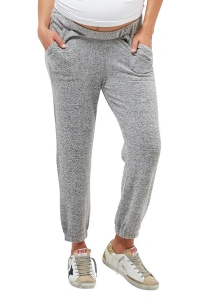 Nom Maternity 'jenna' Maternity Pants In Gray Hacci