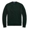 Ralph Lauren Cable-knit Cashmere Sweater In Hunt Club Green