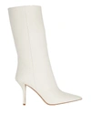 Gia X Pernille Teisbaek 85mm Mid High Leather Boots In Off-white